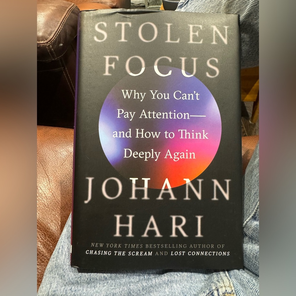 Stolen Focus Book by Johann Hari - Black Cover